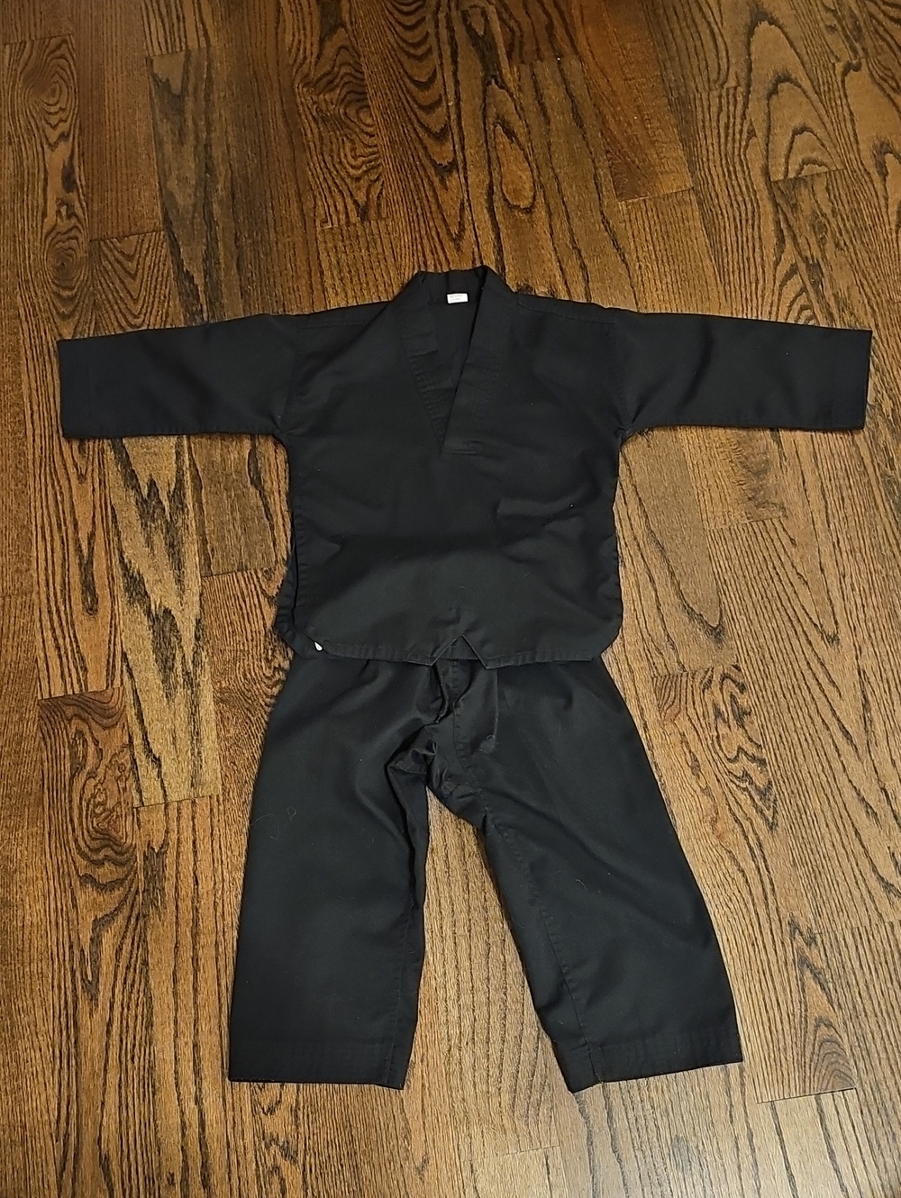 Black Martial Arts Uniform Two-Piece Set Gi Dobok